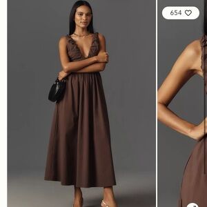 WeWoreWhat Chocolate Brown Dress